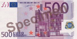 500 Euro frente